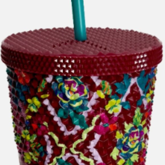 🍁 NWT Starbucks 2025 Fall Floral Studded Venti 24oz Cold Cup Tumbler - Picture 5 of 6